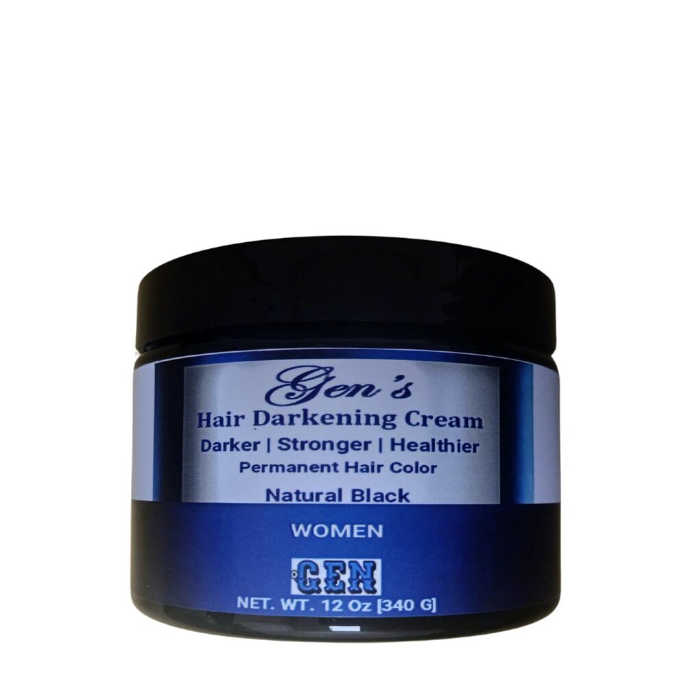 GEN Permanent Hair Darkening Cream: Get Natural Black Hair fast (Women Over 40)